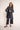 Arum Coat - Navy Herringbone Pure Wool